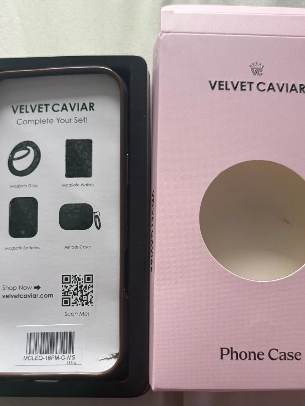 Velvet Caviar Leopard Print Phone Case - Black & Brown